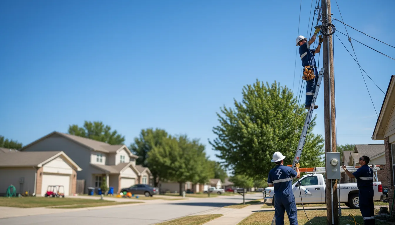 Residential electrician providing installation services in Sand Lake, MI
